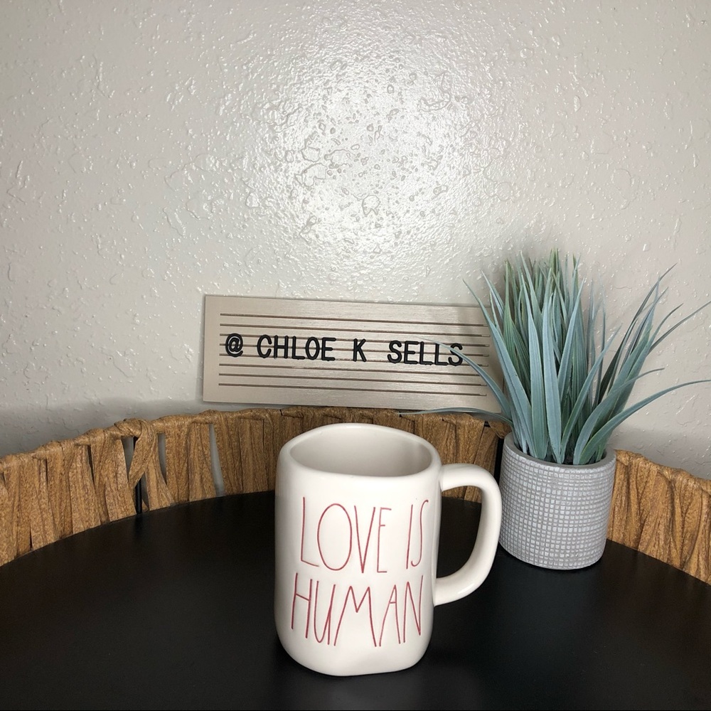 Rae Dunn LOVE IS HUMAN Mug.